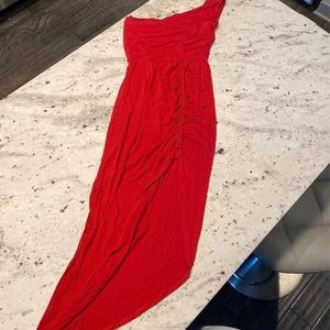 Bebe Grecian style maxi high slit xxs
